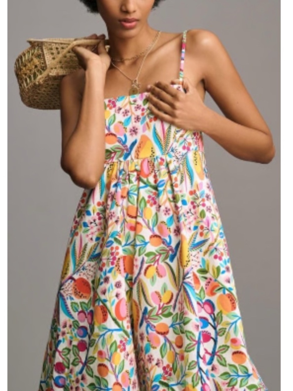 HUTCH BANDEAU TROPICAL ROMBER DRESS MEDIUM NWOT - Picture 2 of 13